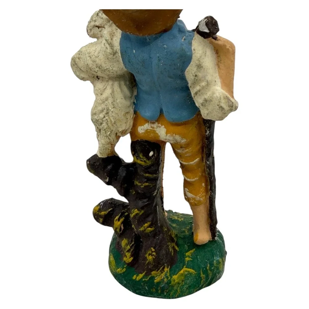 Italian Nativity Shepherd Figurine‎ Hand-Painted Vintage Christmas Scene